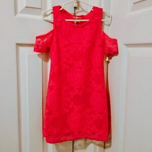 Girls Size 5/6 Cold Shoulder Lace Dress